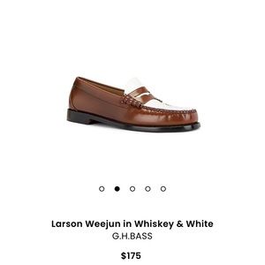 Larson Weejuns in Whiskey & White